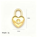 Gold Tone Chain Necklaces With Heart Clasp Birthstone Pendants view 12