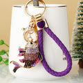 Jeweled Fish Keychains in Multiple Shapes, Colors and Braided Options view 10