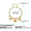 Scallop Shell Charm Necklace and Bracelet in Two Metal Tones view 7