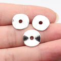 14x14x1.4mm 0.85g Antique Silver Tone Zinc Alloy Wavy Irregular Round Disc Spacer Beads for DIY Jewelry