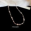 Pearl Rhinestone Spacer And Double Strand Bracelet view 4