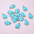 Tiny Enamel Octopus Pendant Charms in Ten Color Options view 11