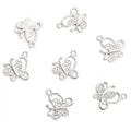 Rhinestone Butterfly Pendant Charms in Gold and Silver Tone view 4