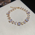 Multicolor Geometric Crystal Chain Bracelets Twelve Styles view 7