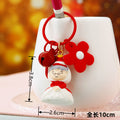 Christmas Figure Keychains in Ten Santa Reindeer and Snowman Designs view 10