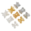 Three Shape Double Layer Metal Bead Caps Jewelry Findings view 5