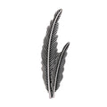 Gold Tone Feather Two Designs Metal Brooch Pin for Jackets and Lapels view 6