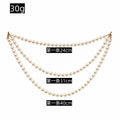Triple Layer White Faux Pearl Garland Christmas Tree Decor view 3