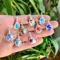 Floral Teapot Pendant Necklaces In Five Painted Designs view 3