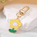 Gold Tone Colorful Whale Octopus Cat and Flower Clip Keychains view 3