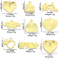 Red Love Letter and Heart Enamel Charm Collection for Jewelry Making view 2