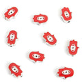 Enamel Hamsa Eye Charms in Gold-Tone or Silver-Tone, 16 Colors view 7