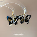 Gold Tone Tortoiseshell Butterfly Hoop Earrings Fashion Earrings view 4
