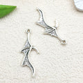 Antique Silver Bat and Cross Metal Charms with 7 Listed Options view 8