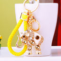 Mixed Crystal Beaded Striped Lucky and Ruyi Elephant Keychains in Forty Three Styles view 6