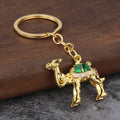 Metal Camel Keychain With Colored Saddle In Gold-Tone Or Silver-Tone view 9