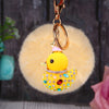 Yellow-Duck Beige-Pom