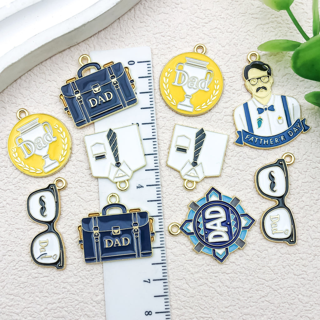 Enamel Zinc Alloy Enamel Charm Pendants Style 8062