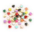 Tiny Colorful Heart Charms In 1 Style For Jewelry Making view 5