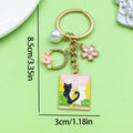 Cat Charm Keychains in 4 Pictured Variations for Bags and Keys view 9
