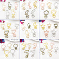 Metal Outline Swivel Clasps in 9 Shapes and 5 Color Finishes view 2