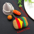 Pizza Fries Burger Baguette and Hot Dog Food Keychains view 8