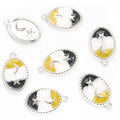 Pastel Moon and Star Oval Enamel Charm Collection for Jewelry Making view 6