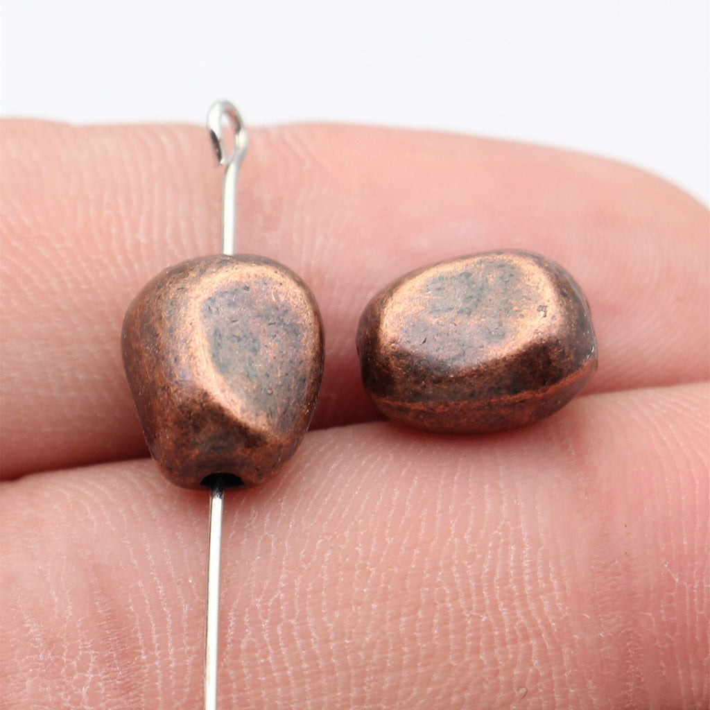 11x9.8x8.2mm 3g Multicolor Zinc Alloy Irregular Stone Shape Loose Metal Beads for DIY Bracelet Jewelry