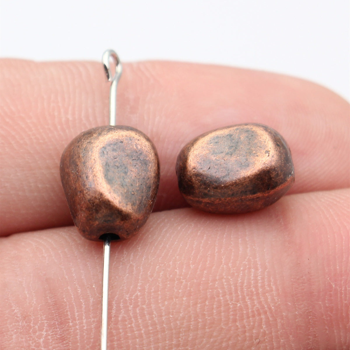 11x9.8x8.2mm 3g Multicolor Zinc Alloy Irregular Stone Shape Loose Metal Beads for DIY Bracelet Jewelry