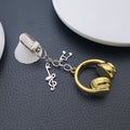 3D Headphone and Music Note Clasp Keychains in 8 Colors view 4