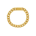 Curb Chain Bracelet Magnetic Clasp Gold Or Steel Finish view 5