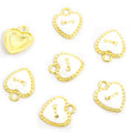 Enamel-Look Heart Alloy Charms in 6 Styles for Jewelry Crafts view 7