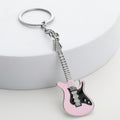 Metal Electric Guitar Keychain in Six Color Styles view 3