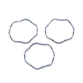 Irregular Silver Tone Open Ring Jewelry Connectors in Two Sizes view 4