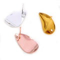 Polished Geometric Earring Post Components in Three Finishes view 3
