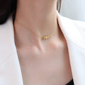 Minimal Disc Bead Choker Necklace Cluster or Spaced Layouts view 4