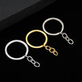 Split Key Rings Jump Rings Snap Clasp Box Chain DIY Findings view 1