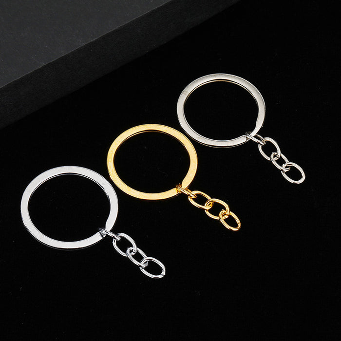 Split Key Rings Jump Rings Snap Clasp Box Chain DIY Findings