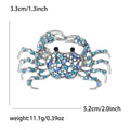 Crystal Crab Brooch Pin in Red or Light Blue Decorative Jewelry view 7