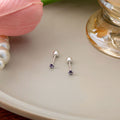 Eight Color Two and Three Millimeter Round Stud Earrings view 4