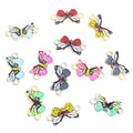 Colorful Printed Butterfly Two Loop Connectors in 12 Styles view 2