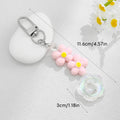 Cherry or Flower Charm Keychain with Gold-Tone Heart Clasp view 4