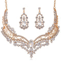 Black Silver Tone Lock Six Designs Metal Necklace and Earring Set view 5