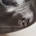 Silver Tone Abstract Twisted Open Adjustable Statement Ring view 1
