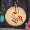 Beige-Pom Crystal-Rooster