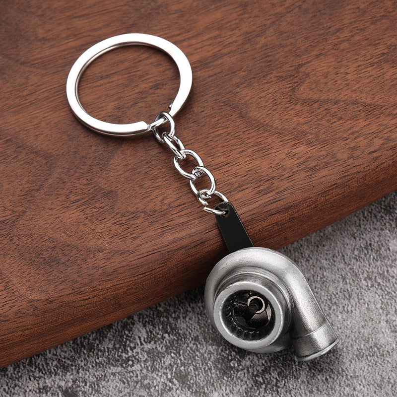 Turbo Gear Shift Wheel Brake Disc Shock Caliper Metal Keychain