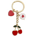 Red Cherry Strawberry Heart Metal Keychain Collection view 5