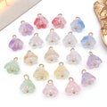 Ten-Color Translucent Lily of the Valley Glass Charm Collection view 4