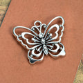 Layered Openwork Butterfly Metal Pendant Charm For Jewelry Making view 3