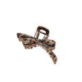 Tortoiseshell Leopard Print Acrylic Bow Hair Claw Clip view 5